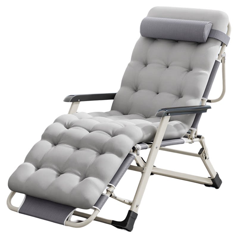 躺椅折叠午休办公室午睡床家用阳台休闲可坐可躺两用懒人靠背椅子
