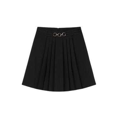 jk风百褶半身裙秋水伊人