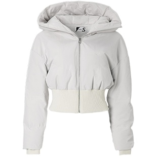 ABMY 呼吸的忒弥斯 加厚保暖连帽棉服女美式复古短款收腰棉衣外套