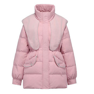 特大码羽绒服女2025新款宽松240斤胖mm巨显瘦冬装韩版加肥外套200