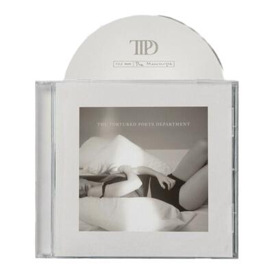 进口 泰勒 TTPD苦难诗社The Tortured Poets美版白胶2LP黑胶唱片