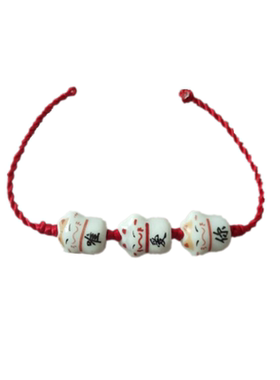 简约铃铛陶瓷招财猫姓名手工定制