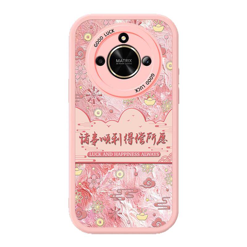 华为荣耀X50的手机壳x50i小羊皮HonorX50Pro全包防摔曲屏女士Honor叉五零+硅胶GT带挂绳ALI一AN0