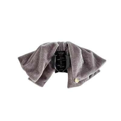 浅法式~gao档丝绒短飘带精致扎头