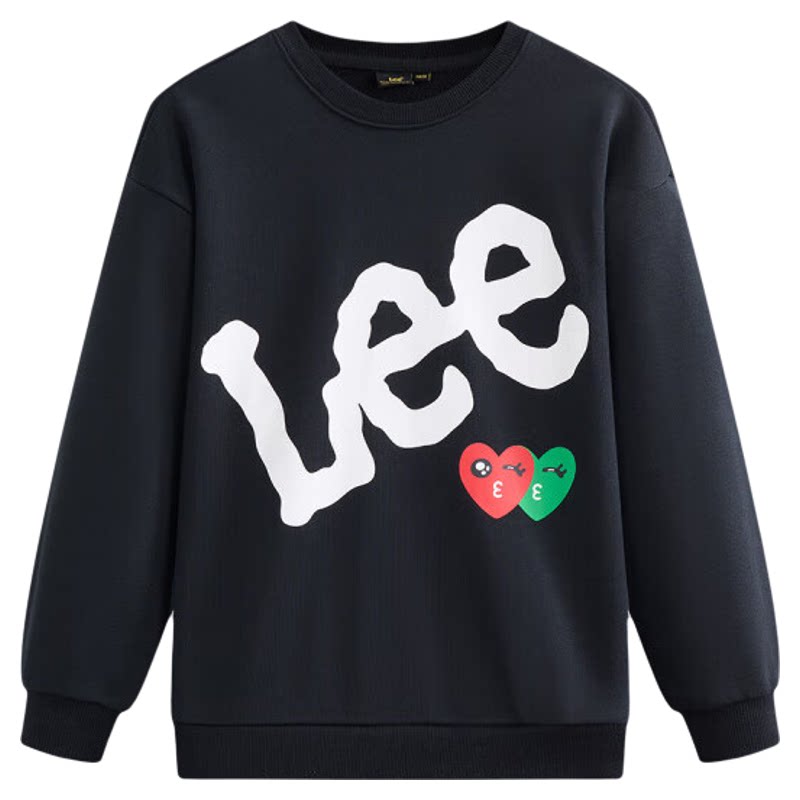 leekids春秋男女童圆领卫衣