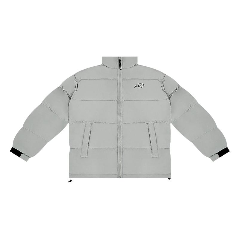 NICEID NICE大LOGO棉服拉链男子冬季运动潮流加厚保暖宽松外套