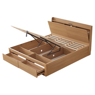 全友家居主卧床头可置物落地1米8双人大床2025新款1.5m单人储物床