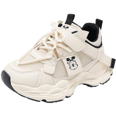 巴布豆儿童运动鞋加绒老爹鞋