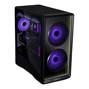 【联力整机】V150 INF机箱AMD7800x3d主机电脑网游电竞游戏瀚铠合金双风RX9060XT OC8G