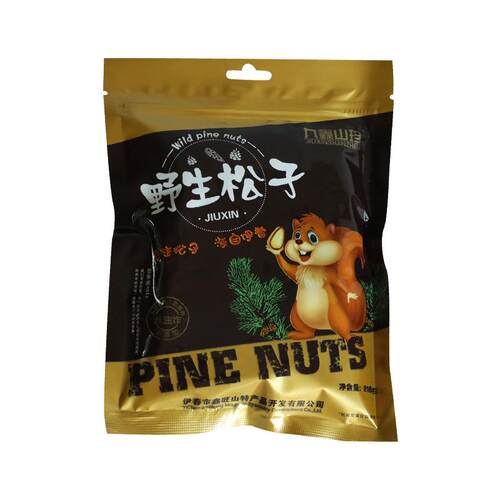 九鑫山珍开口松子东北野生笨开口松子非油炸松籽零食坚果手剥436g