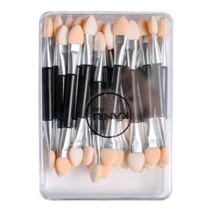 新款美甲极光魔镜粉涂抹棒双头海绵棒美甲刷一次性彩妆棒美容工具