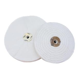 抛光白布轮金属不锈钢镜面玻璃棉布轮扎线亚克力散布轮划痕打磨