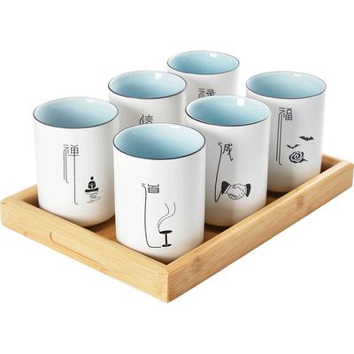 简约茶具套装陶瓷古风茶杯套装