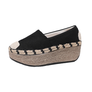 老北京布鞋原创汉服民族风棉麻鞋子复古布鞋厚底高跟女鞋坡跟鞋子