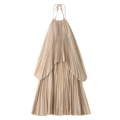 现货当日发出！绝美露背海边长裙