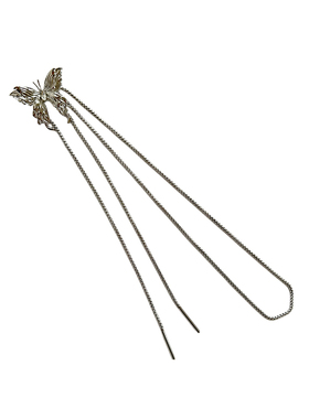 液态蝴蝶项链锁骨链自由抽拉