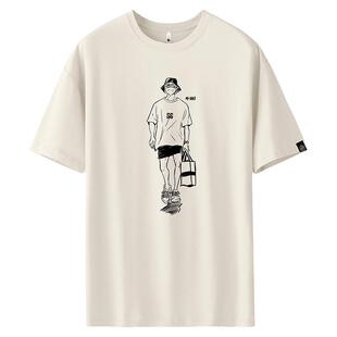 大码短袖T恤男士宽松夏季肥佬半袖加肥加大胖子男装潮流男款上衣