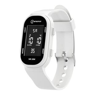 高颜值手表女款学生初高中简约运动专用闹钟提醒防水夜光电子手环