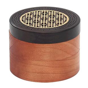 随身便携香盒木质迷你小号香薰炉车载香炉实木家用室内熏香盘香炉