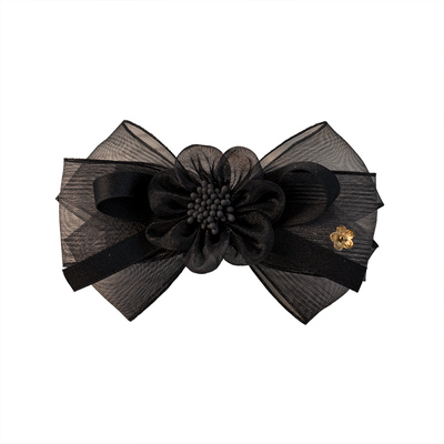 气质感黑色发夹盘发可用