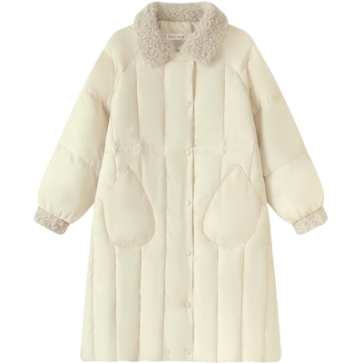 慕兔韩系小个子中长款棉服