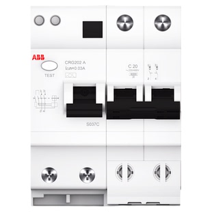 ABB空气开关带漏电保护器2P微型断路器家用10A 16A 20A 32A 63A