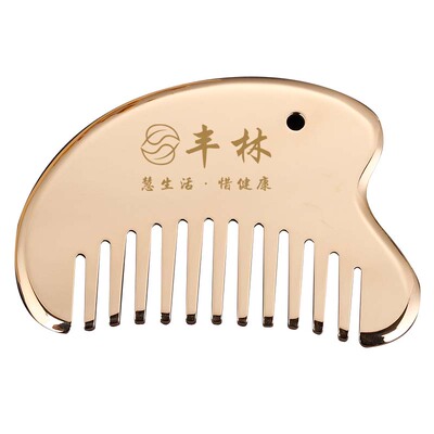 丰林全黄铜正品乳腺经络梳刮痧板