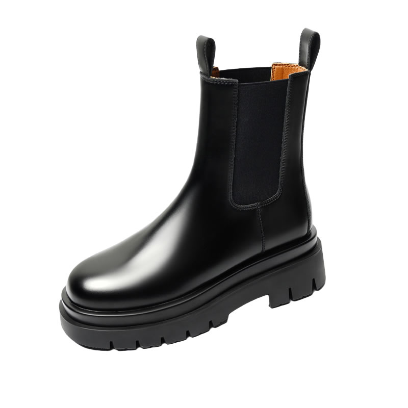 马丁靴女英伦风潮ins酷秋冬加绒厚底中筒靴街头网红爆款烟筒短靴