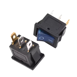 KCD1船形开关 翘板电源船型2脚2档3脚3档103三脚102二档101/N带灯