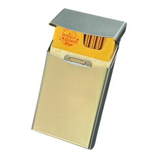 高档铝合金磁吸烟盒5.5mm细支20支整散放防压防潮细支专用烟香盒