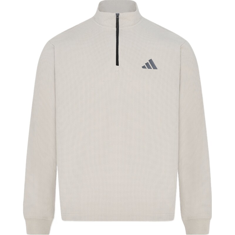 adidas阿迪达斯男子华夫格半拉链运动休闲套头衫卫衣KY4926