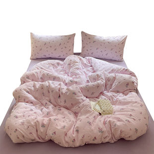 a类母婴双层纱非纯棉全棉被套单件150x200x230被罩学生宿舍四件套