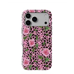 Acvoo豹纹玫瑰花欧美粉色iPhone17Promax保护16适用于苹果15手机壳14防摔壳13不褪色12可水洗全包