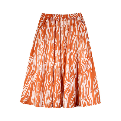 鼎成麻业苎麻天丝中长款半身裙