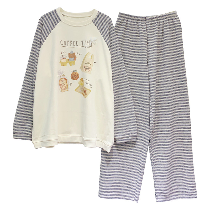 韩版卡通韩版德绒家居服女