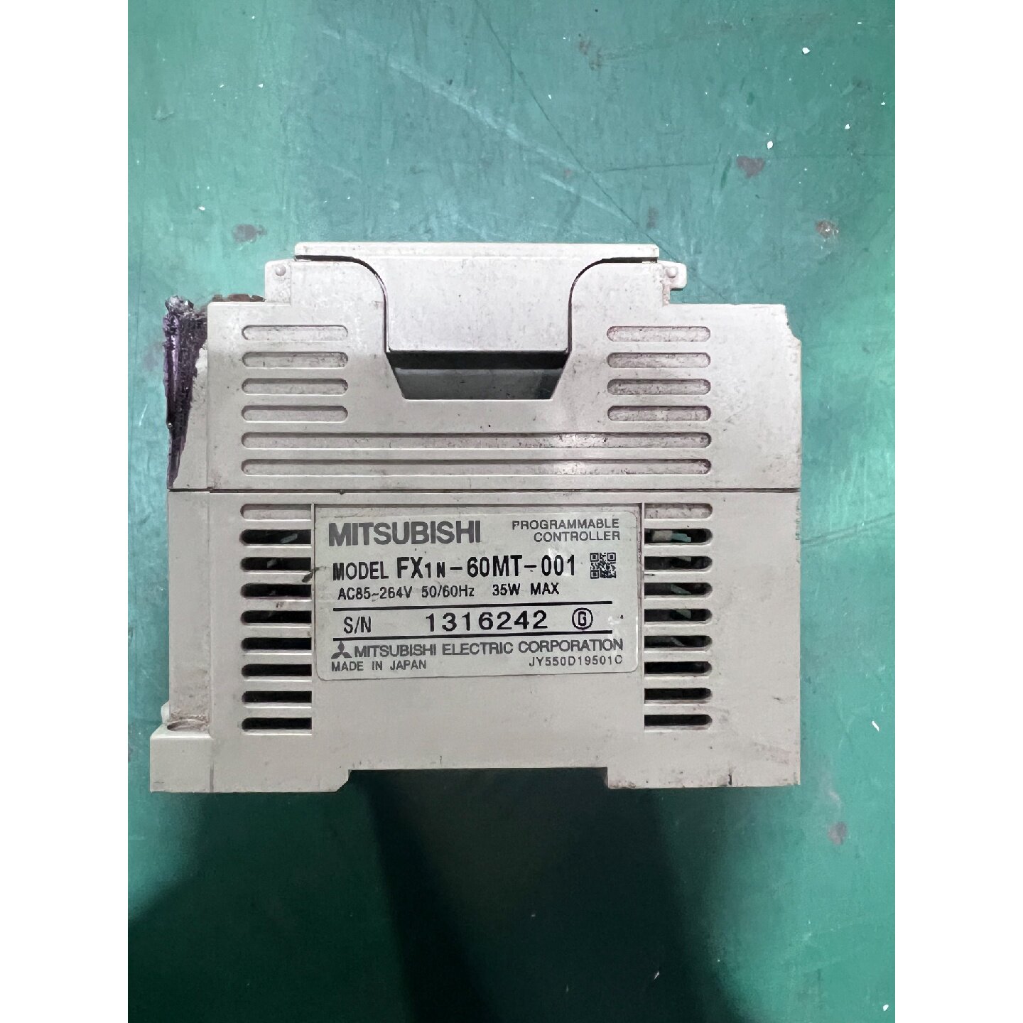 议价三菱PLC FX1N-60MT-001，二手拆机，AC85-