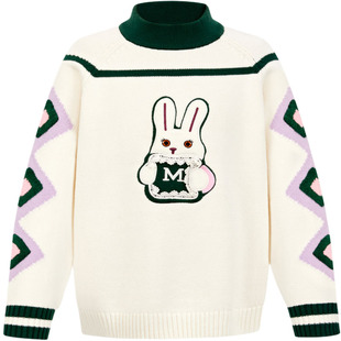 [VIP]MQD童装女童毛衣秋冬款宝宝毛线衣半高领加厚儿童针织衫