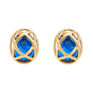 浮漾FLOAT中古风vintage复古时髦人造彩色宝石耳环女气质法式耳夹