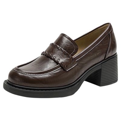 卓诗尼软底百搭复古乐福鞋