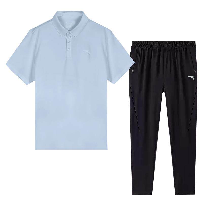 安踏休闲运动服套装男士夏季新款