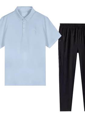 安踏休闲运动服套装男士夏季新款