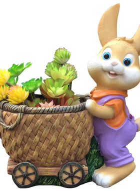 亨竹树脂可种植卡通风户外