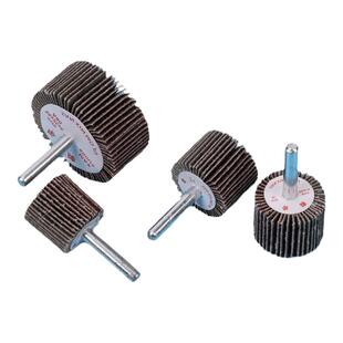 霸狼百叶磨头带柄叶轮金属木工不锈钢砂布百叶片锥型带柄百叶轮