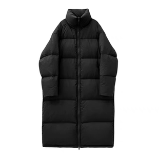 长款过膝立领情侣羽绒棉服女加厚冬2026新款韩版宽松休闲百搭棉衣