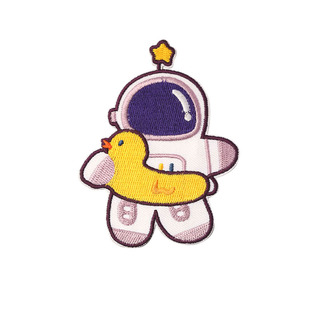 宇航员自粘刺绣补丁贴冬款服装破洞无痕修补贴儿童羽绒服卡通布贴