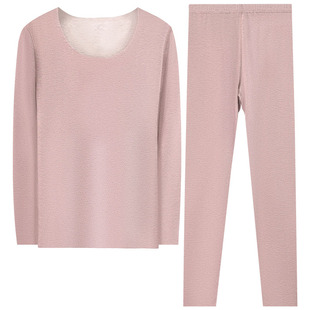 七匹狼女士保暖内衣内裤套装修身内穿桑蚕丝随心裁男秋衣秋裤加厚