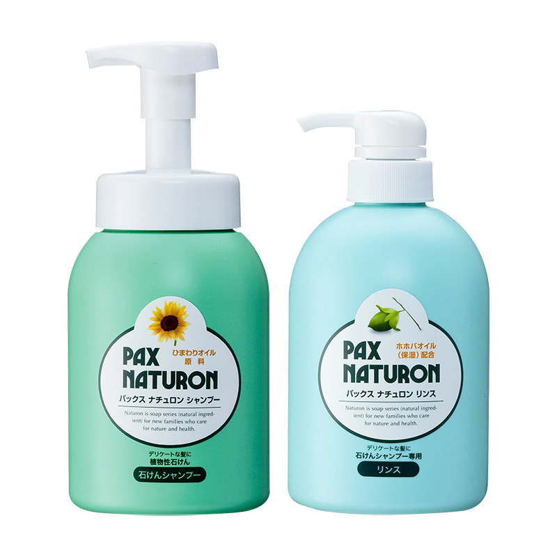 日本进口太阳油脂PaxNaturon洗发水护发素500ml/瓶-临期27年1月