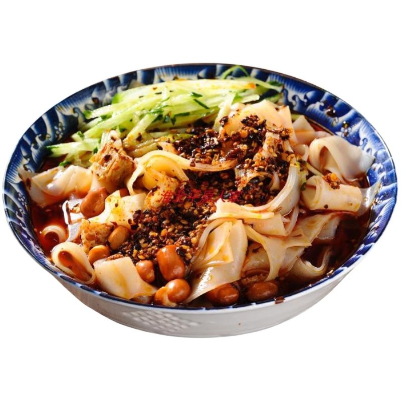 皖北特产面皮手工凉皮真空包装速食名小吃带面筋带汤