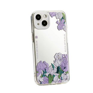 穆夏繁花美术馆文创鸢尾镜面苹果手机壳iphone15/14/13/12保护壳
