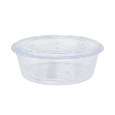 圆形塑料加厚一次性餐盒食品级